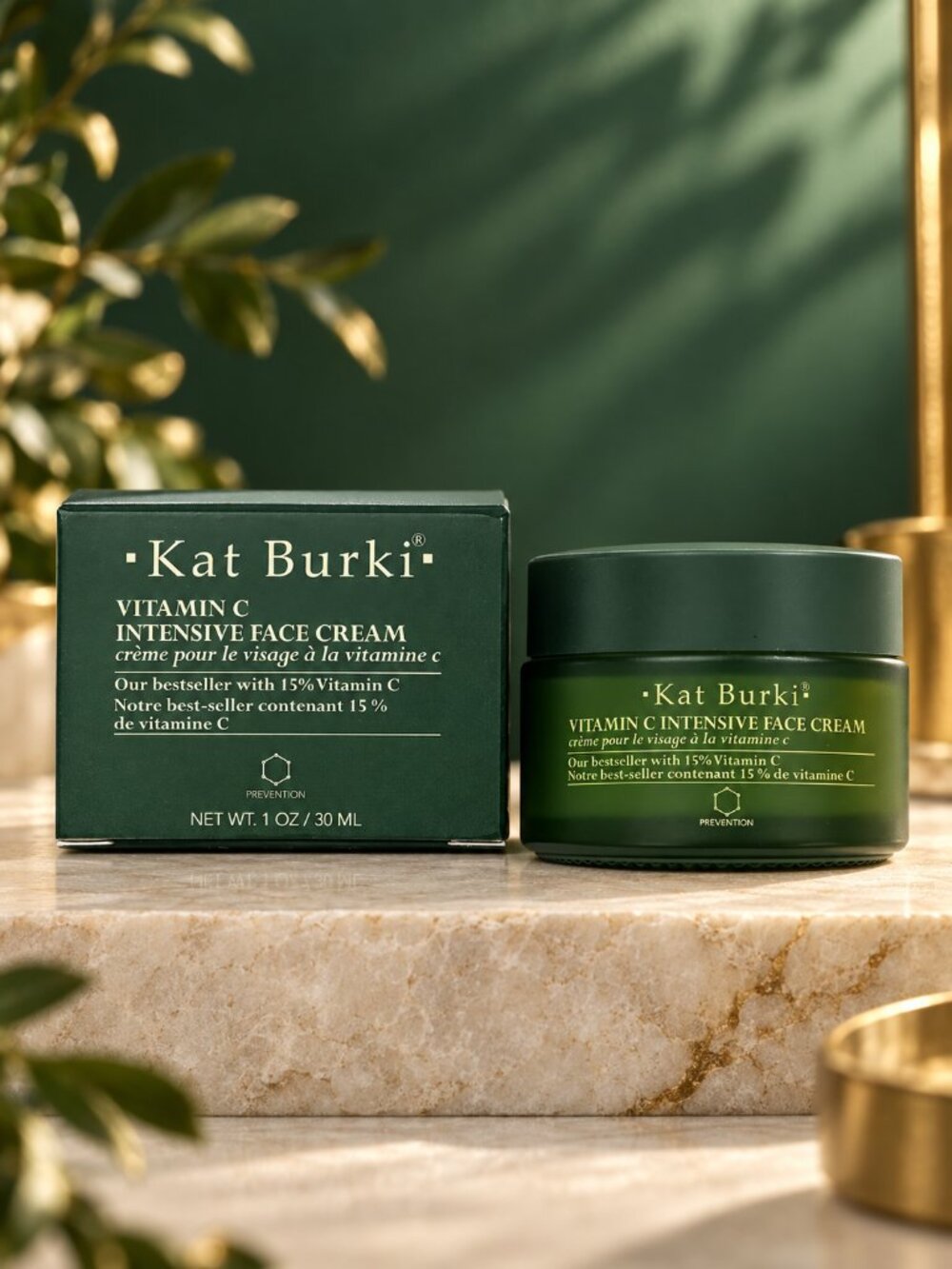 Kat Burki Vitamin C Intensive Face Cream 15% Full Size 1 oz NIB
